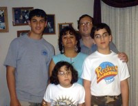 Douglas and Fidelia Friedman with children Samuel, Eric, and Rebecca.